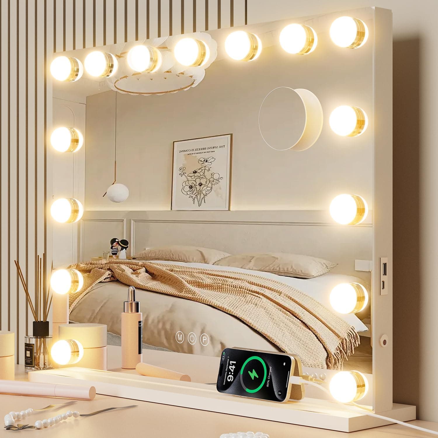 Hollywood Vanity Mirror with Lights 15 LED – VESAUR M3038